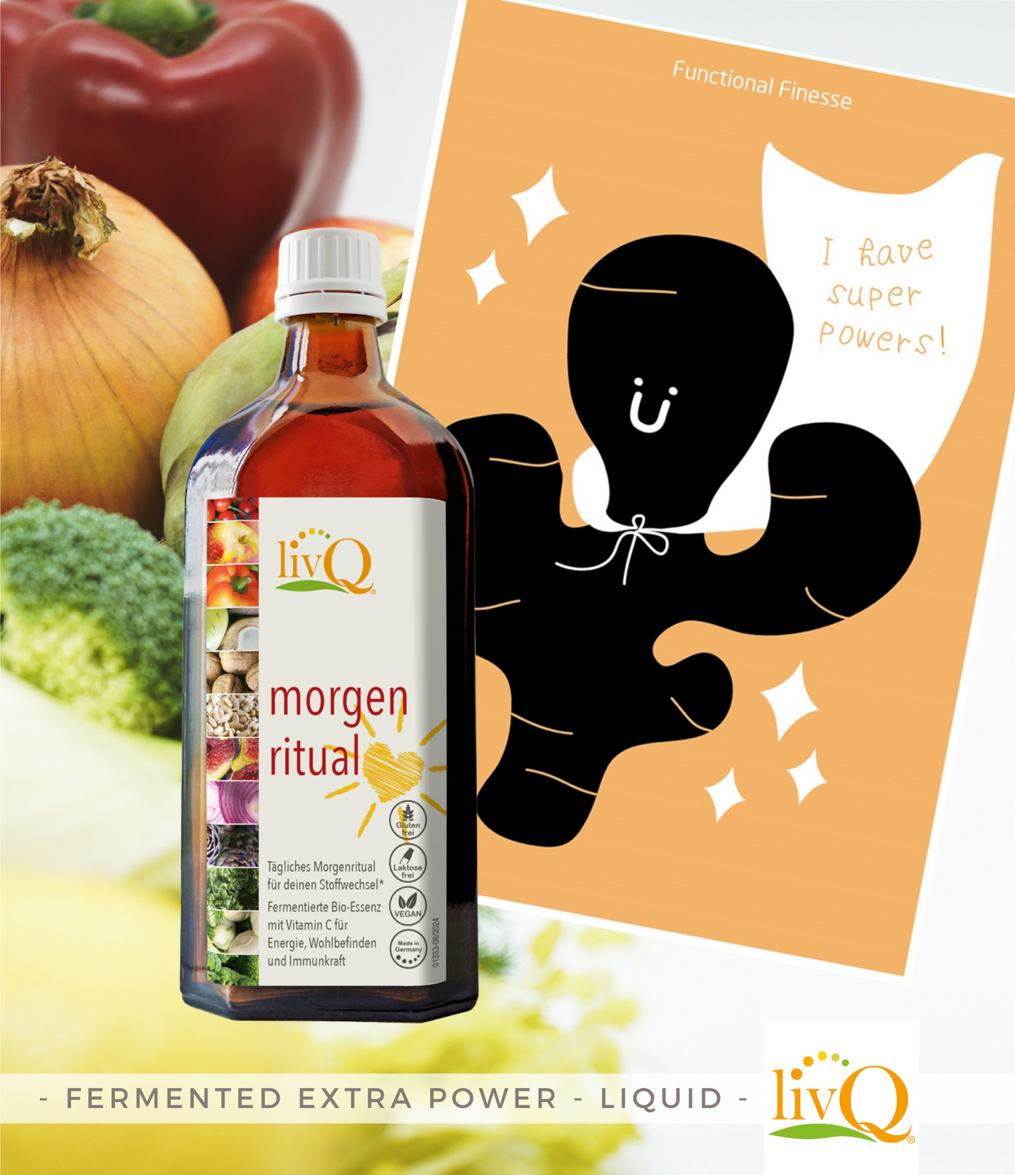 Morgens 1 Löffel Fermentiertes für das Immunsystem, Bio-Essenz für den Stoffwechsel