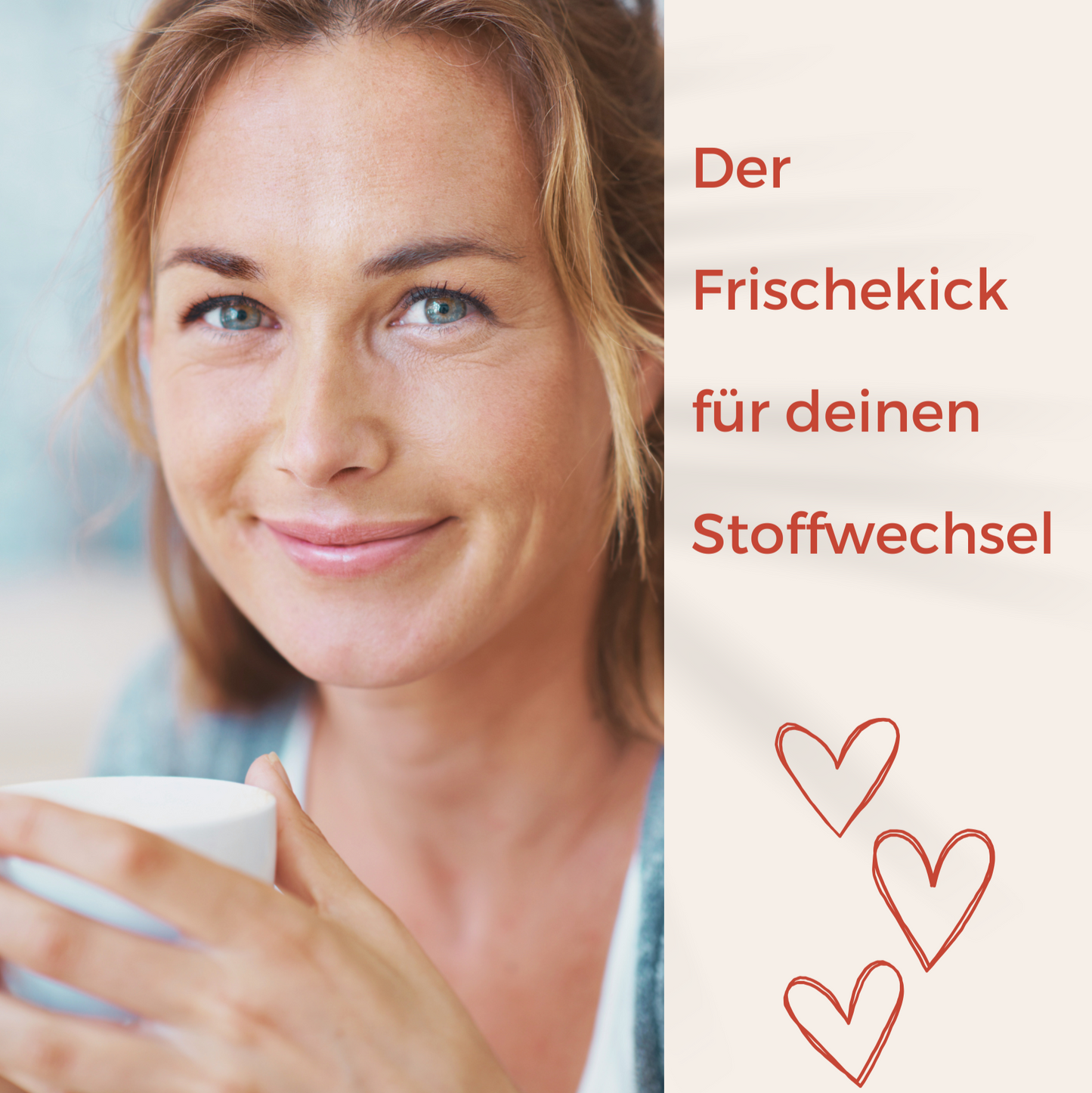Frischekick für Stoffwechsel, Wohlbefinden, Zufrieden, Glück