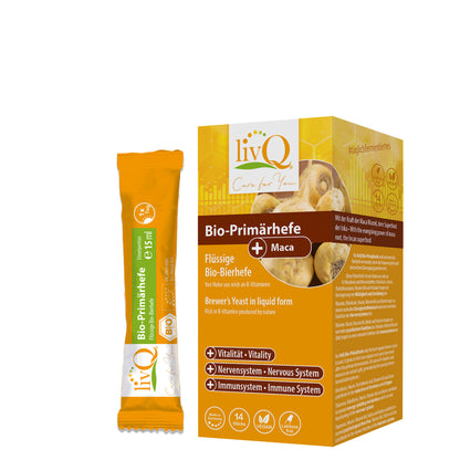 Bio-Bierhefe, flüssig. Mit Macawurzel für mehr Ausgleich