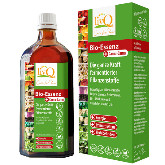 Bio-Essenz, fermentierte Früchte, Nüsse, Gemüse - Vitamin C für Immunsystem, Energie, Mikrobiom Darmpflege 